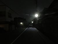 野田の夜道